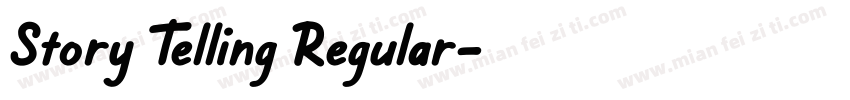 Story Telling Regular字体转换